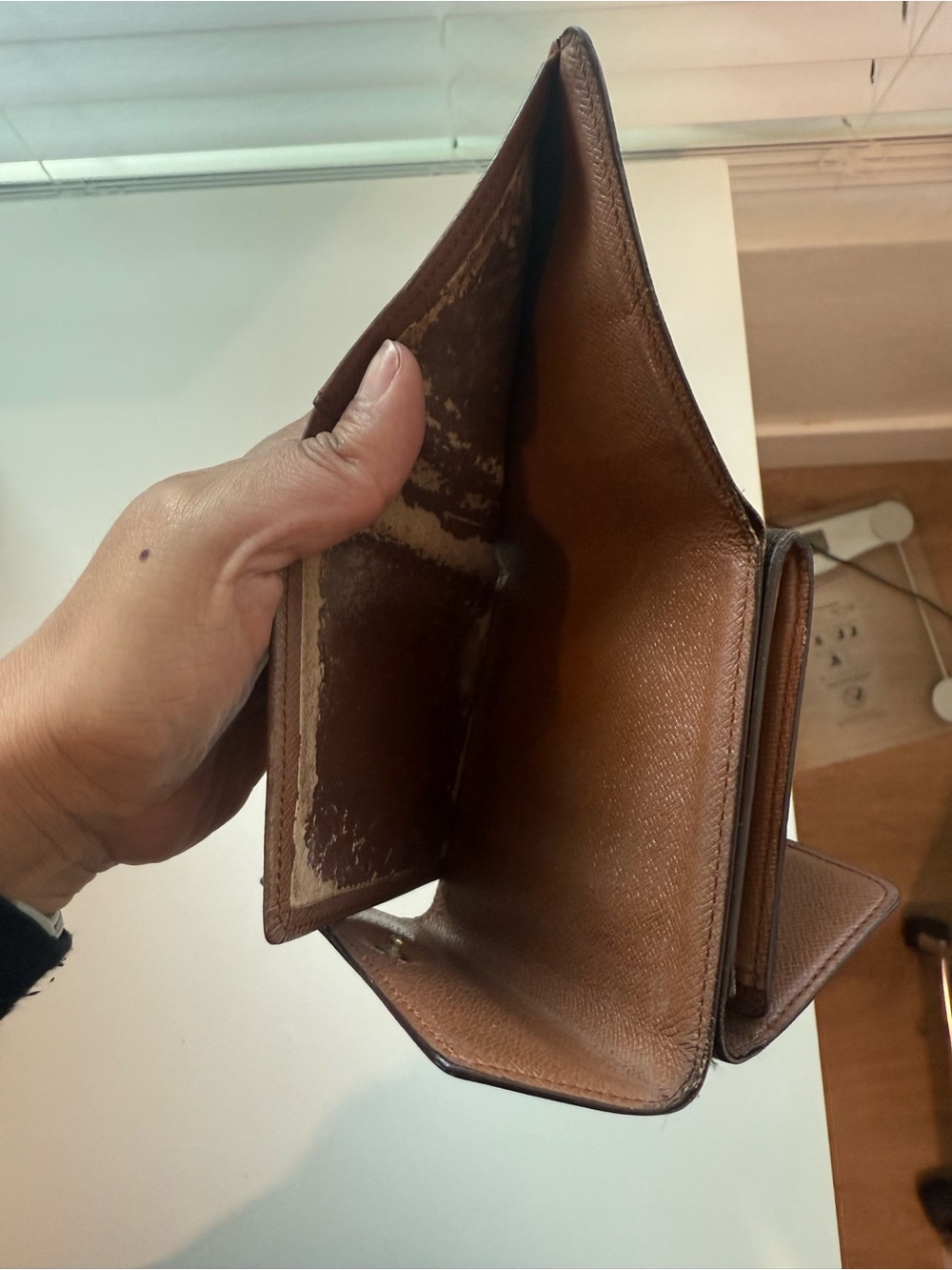 Louis Vuitton Monogram Compact Wallet in Monogram Brown and Gold - Picture 5 of 5